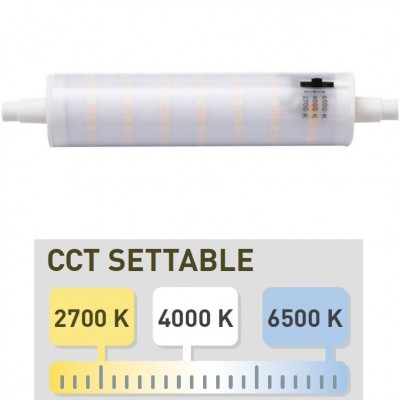 Λάμπα LED R7s 118mm 7.5W 230V SMD 850lm 360° 2700K/4000K/6400K CCT Settable